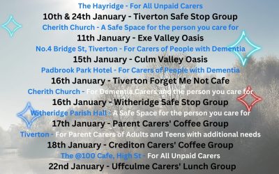 What’s on this January at Unite Carers