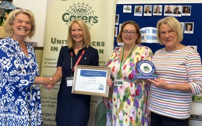 Unite Carers Awarded Quality Assurance Mark from Involve